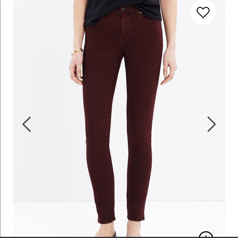 Madewell 9" High-Rise Skinny Jeans Size 31